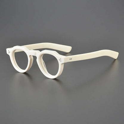 
Montura de gafas vintage pequeña y redonda de acetato - Imagen 13