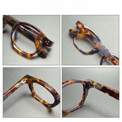 
Montura de gafas cuadrada de acetato grueso vintage | Hecho a mano - Imagen 4