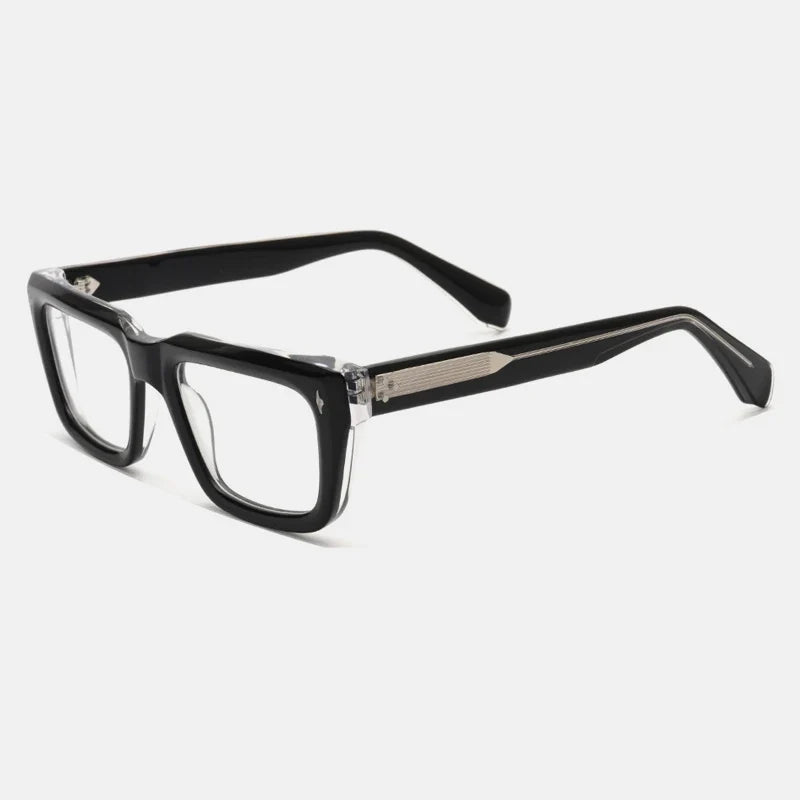 
Montura de gafas graduadas cuadrada de acetato grueso vintage