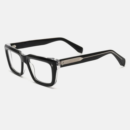 
Montura de gafas graduadas cuadrada de acetato grueso vintage - Imagen 6