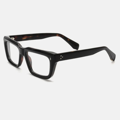 
Montura de gafas graduadas cuadrada de acetato grueso vintage - Imagen 7