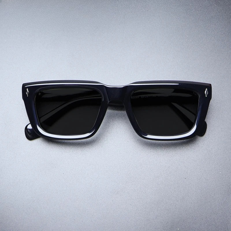
Gafas de sol vintage de acetato polarizadas | UV400 | Montura retro gruesa - Imagen 3
