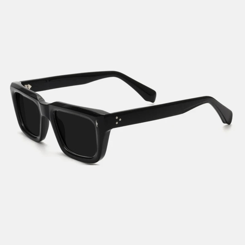 
Gafas de sol vintage de acetato polarizadas | UV400 | Montura retro gruesa - Negro