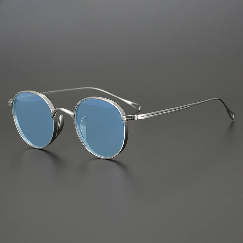
Gafas de sol polarizadas de titanio puro ultraligeras | Redondas vintage