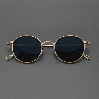 
Gafas de sol polarizadas de titanio puro ultraligeras | Redondas vintage - Imagen 3