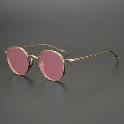 
Gafas de sol polarizadas de titanio puro ultraligeras | Redondas vintage - Imagen 7