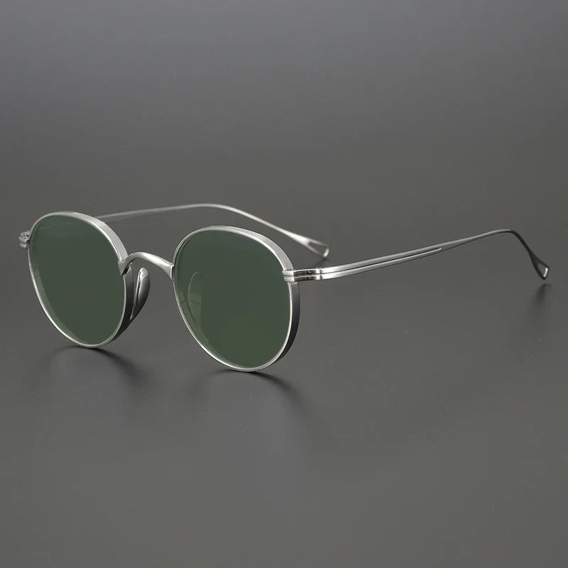 
Gafas de sol polarizadas de titanio puro ultraligeras | Redondas vintage