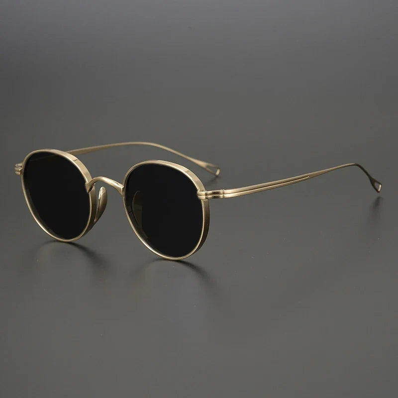 
Gafas de sol polarizadas de titanio puro ultraligeras | Redondas vintage - Imagen 9