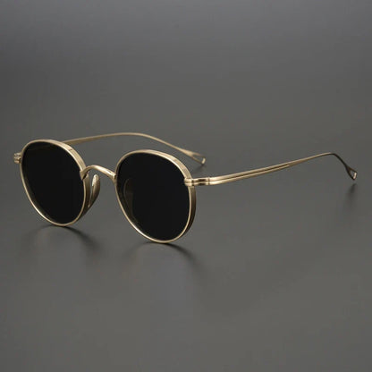 
Gafas de sol polarizadas de titanio puro ultraligeras | Redondas vintage - Imagen 9