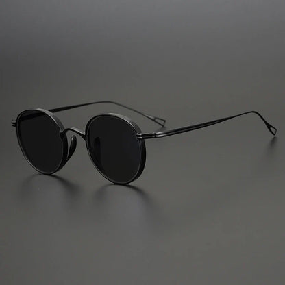 
Gafas de sol polarizadas de titanio puro ultraligeras | Redondas vintage - Imagen 10