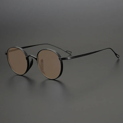 
Gafas de sol polarizadas de titanio puro ultraligeras | Redondas vintage - Imagen 11