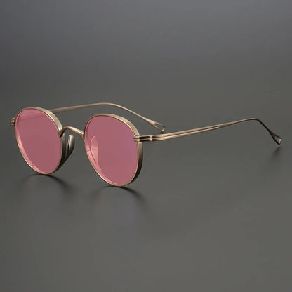 
Gafas de sol polarizadas de titanio puro ultraligeras | Redondas vintage - Imagen 12