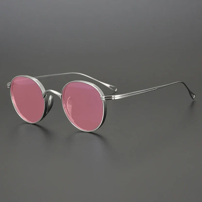 
Gafas de sol polarizadas de titanio puro ultraligeras | Redondas vintage - Imagen 14