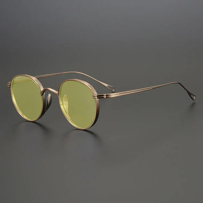 
Gafas de sol polarizadas de titanio puro ultraligeras | Redondas vintage - Imagen 17
