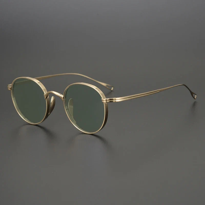 
Gafas de sol polarizadas de titanio puro ultraligeras | Redondas vintage