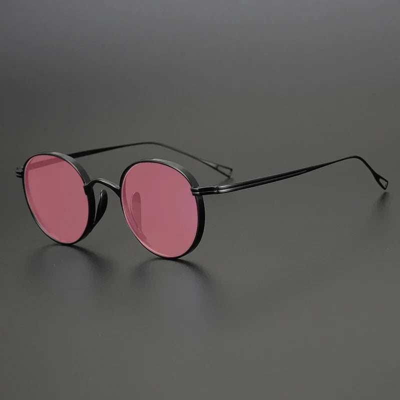 
Gafas de sol polarizadas de titanio puro ultraligeras | Redondas vintage