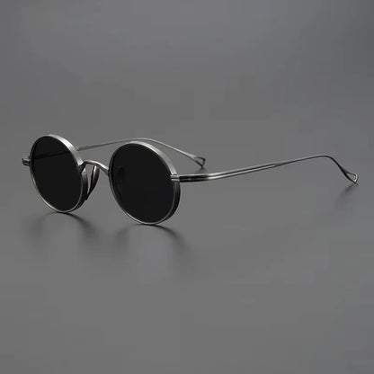 
Gafas de sol polarizadas de titanio puro ultraligeras con estilo vintage redondo pequeño - Imagen 29