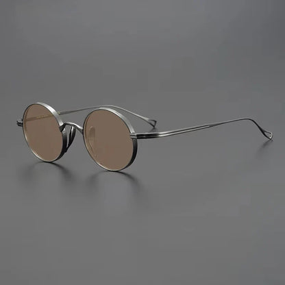 
Gafas de sol polarizadas de titanio puro ultraligeras con estilo vintage redondo pequeño - Imagen 33