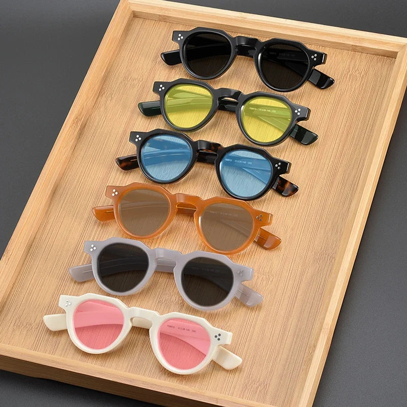 
Gafas de sol vintage de acetato polarizadas con protección UV400 para ajuste pequeño - Imagen 6