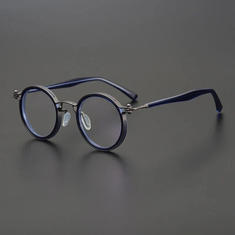 
Montura de gafas ópticas redondas de estilo vintage en titanio puro ultraligero