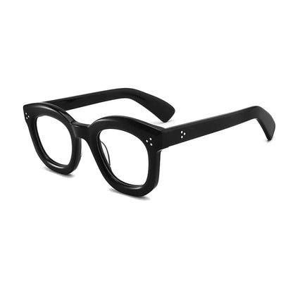 
Montura de gafas graduadas vintage, cuadrada, hecha a mano en acetato y de ajuste ligero