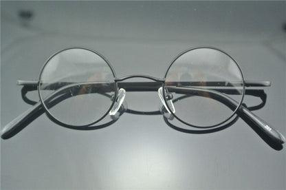 
Monturas de gafas vintage de metal, estilo John Lennon, redondas y pequeñas de 38 mm con bisagras de res orte
