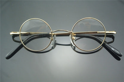 
Monturas de gafas vintage de metal, estilo John Lennon, redondas y pequeñas de 38 mm con bisagras de res orte - Imagen 9