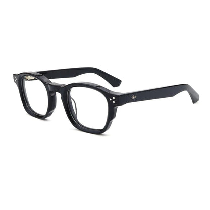 
Montura de gafas graduadas cuadrada de acetato grueso vintage con acabado artesanal