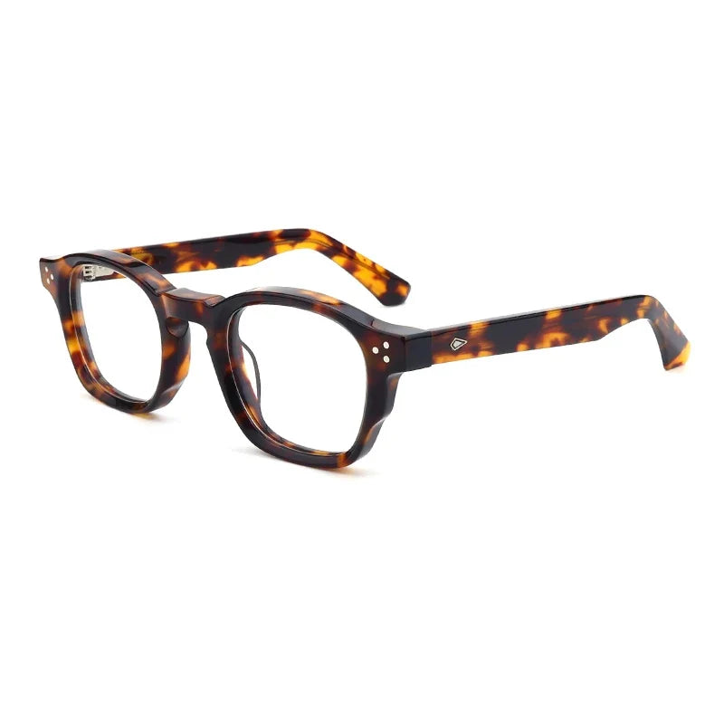 
Montura de gafas graduadas cuadrada de acetato grueso vintage con acabado artesanal