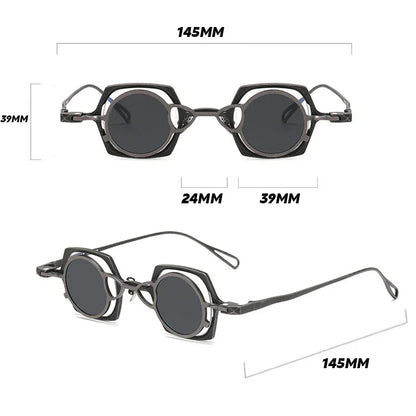 
Gafas 2 en 1 de titanio puro con clip magnético y lente solar polarizada - Imagen 6