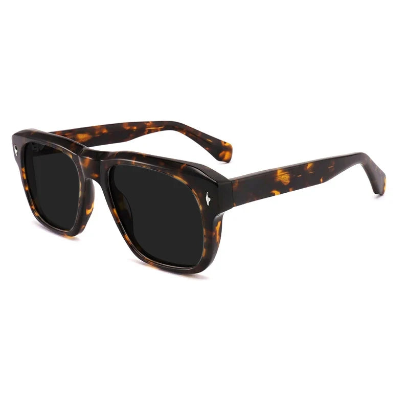 
Gafas de sol vintage de acetato polarizadas con protección UV400 y ajuste amplio - Carey