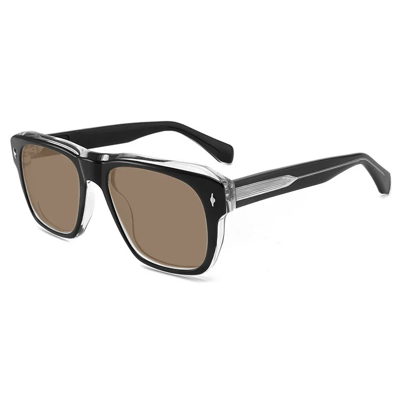 
Gafas de sol vintage de acetato polarizadas con protección UV400 y ajuste amplio