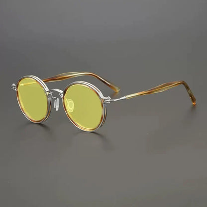 
Gafas de sol redondas vintage polarizadas con protección UV400 y detalle de titanio - Imagen 9