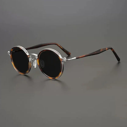 
Gafas de sol redondas vintage polarizadas con protección UV400 y detalle de titanio - Imagen 20