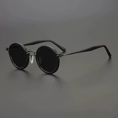 
Gafas de sol redondas vintage polarizadas con protección UV400 y detalle de titanio - Imagen 30