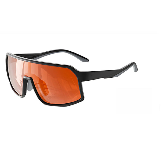 Gafas de sol deportivas cuadradas de visión amplia con lentes polarizadas para actividades al aire libre