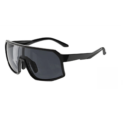 
Gafas de sol deportivas cuadradas de visión amplia con lentes polarizadas para actividades al aire libre