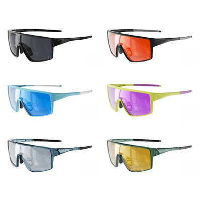 
Gafas de sol deportivas con escudo a prueba de viento TR90 y lentes de policarbonato para ciclismo, running y senderismo - Imagen 5