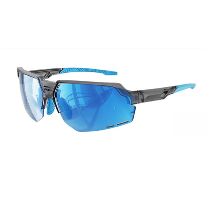 
Gafas de sol deportivas de medio aro TR90 con lentes de PC para ciclismo y entrenamiento al aire libre - Imagen 2