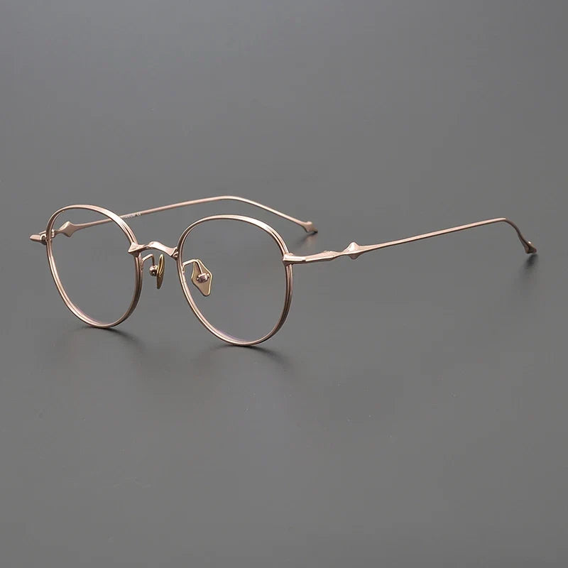 
Gafas redondas de titanio ultraligeras