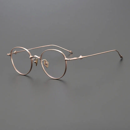 
Gafas redondas de titanio ultraligeras - Imagen 4