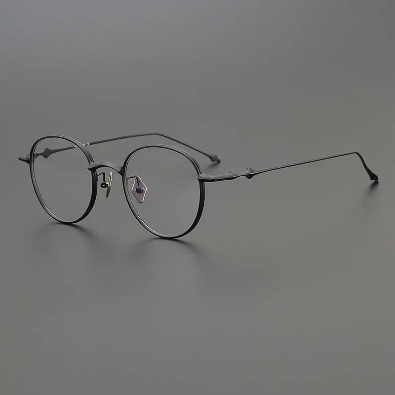 
Gafas redondas de titanio ultraligeras