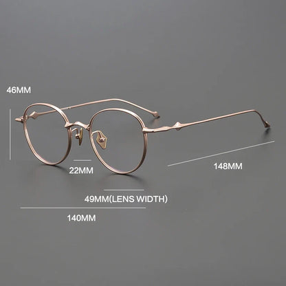 
Gafas redondas de titanio ultraligeras - Imagen 5