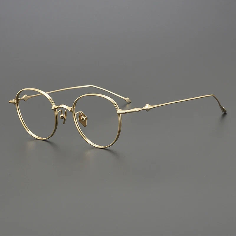
Gafas redondas de titanio ultraligeras