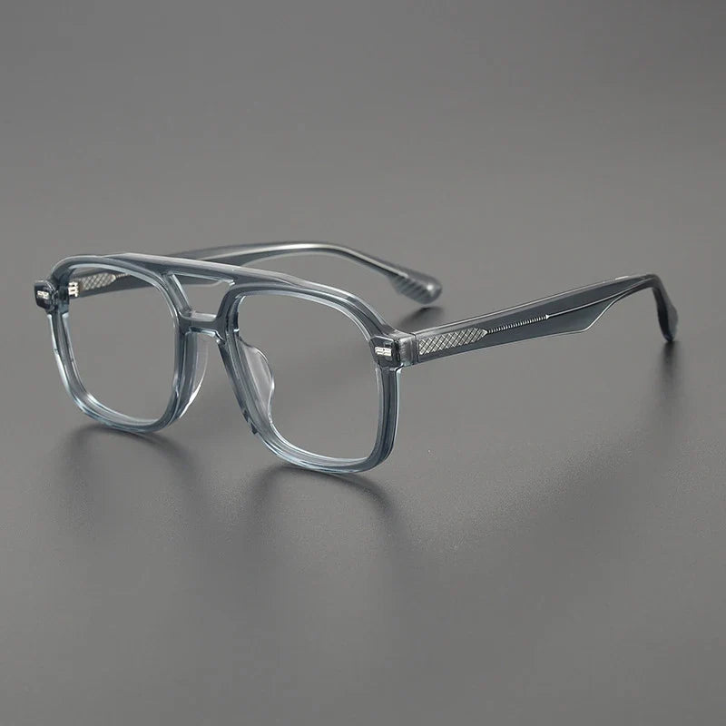 
Montura cuadrada de acetato - Azul