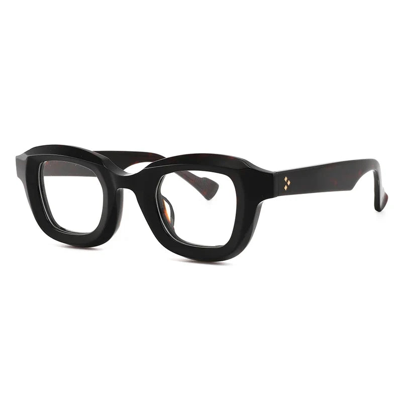 
Montura geométrica de acetato - Negro grisáceo