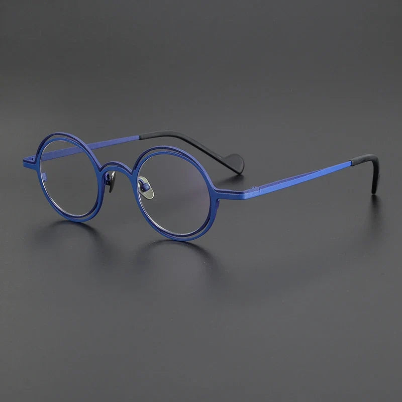 
Montura redonda de titanio - Azul