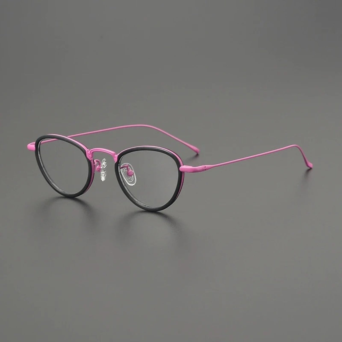 
Montura de titanio estilo ojo de gato - Rosa