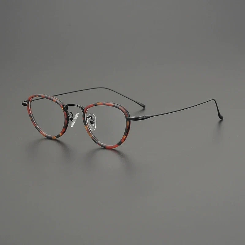 
Montura de titanio estilo ojo de gato - Negro