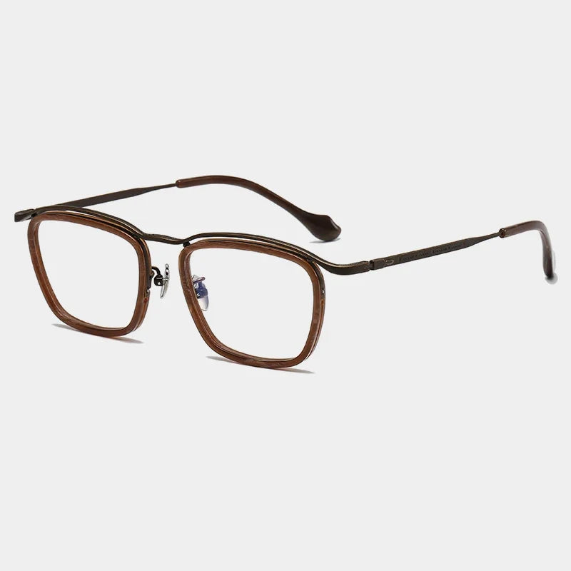 
Montura cuadrada de acetato y titanio